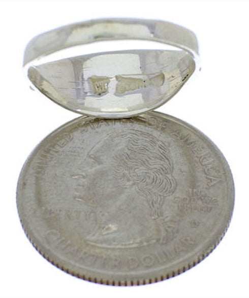 Sterling Silver Multicolor Inlay Southwest Ring Size 6-3/4 MX22462